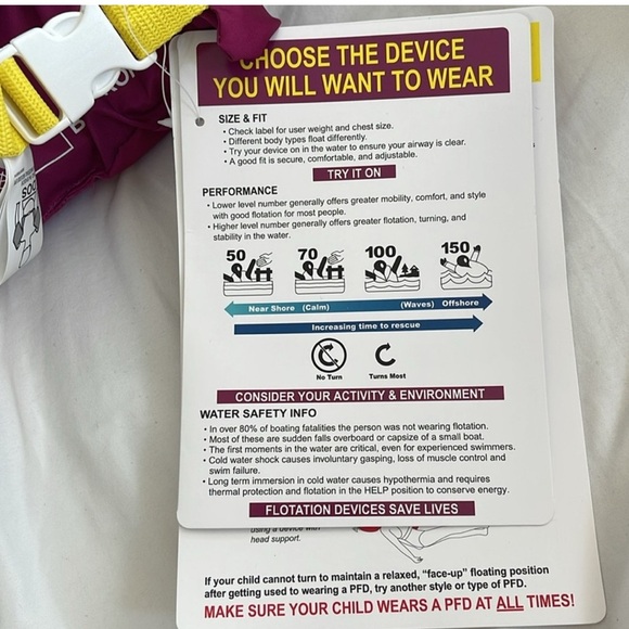 Kids Swim Vest - Pink and Blue - Picture 6 of 7